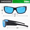 Ipower 2PCS Hydroponics Grow Light Room Glasses Goggles Anti UV for HPS MH GLGLSSBLUEX2